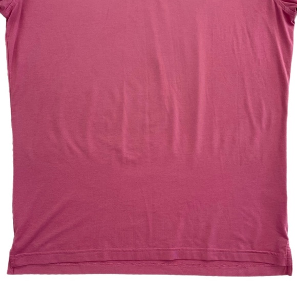 Peter Millar Mens Golf Polo Shirt Size M Pink Polyester Short Preppy Casual - Picture 8 of 16